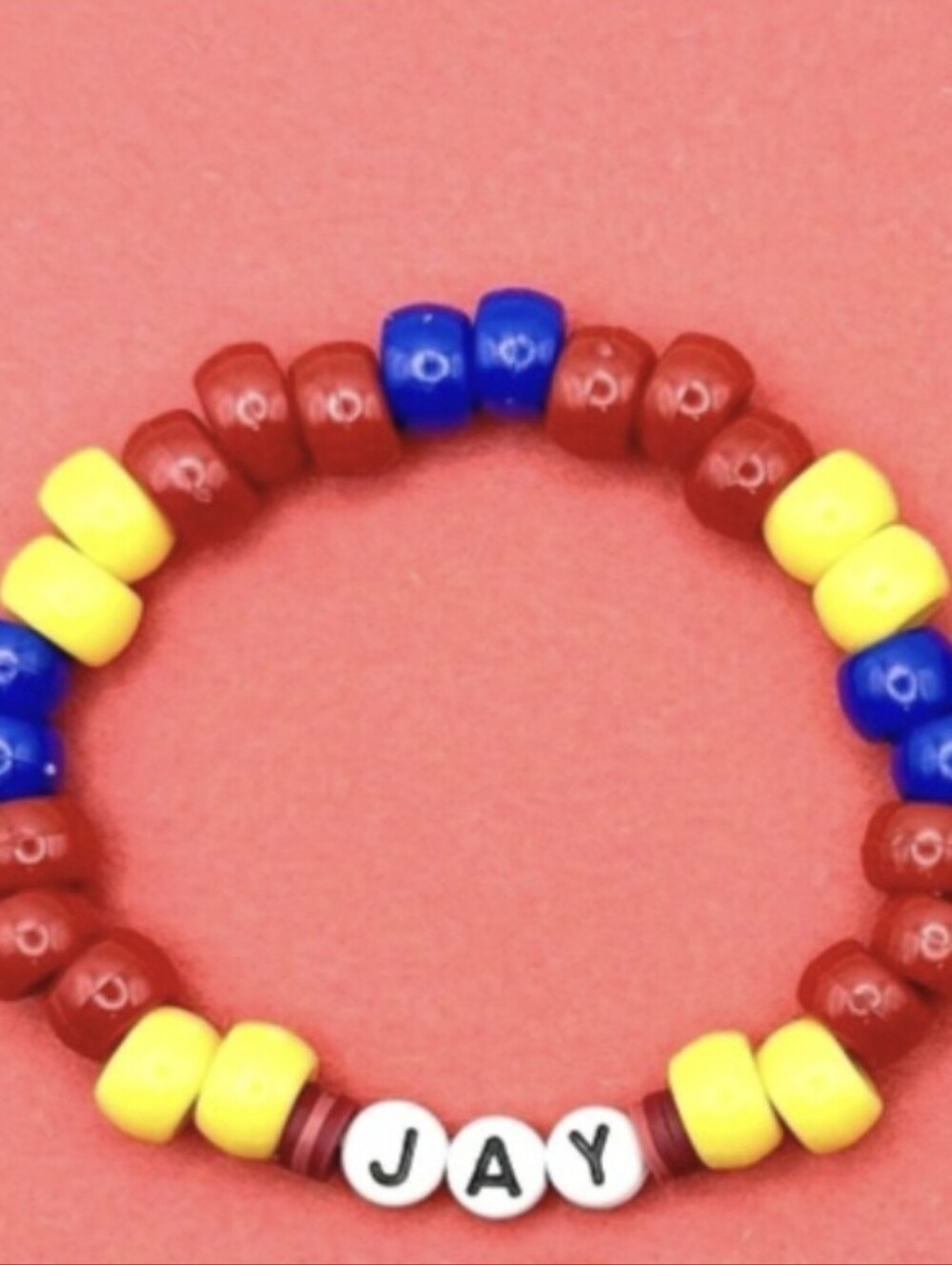 'Jay' Disney Descendants Inspired Handmade Beaded Kandi Clay Bracelet